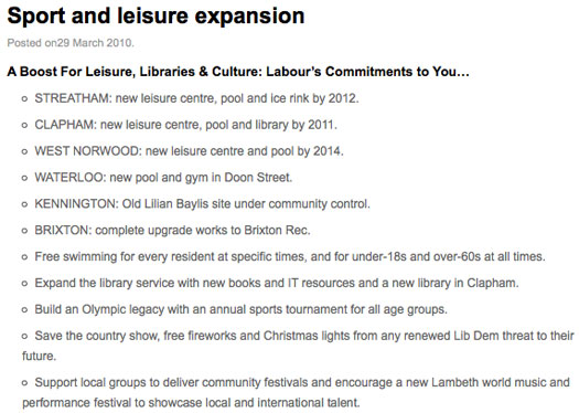 Lambeth Leisure Expansion